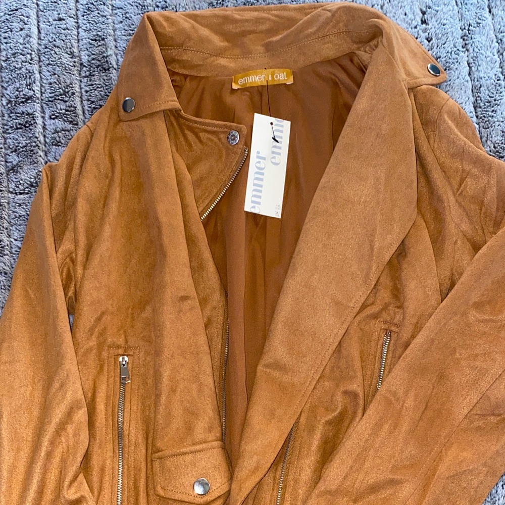 Camel suede jacket